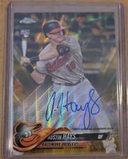 2018 Topps Chrome Austin Hays Gold Wave RC Auto 47/50#RA-AH
