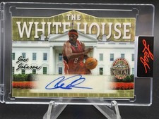 Joe Johnson 1/1 Gold Vinyl Auto 2026 Leaf President Day The White House