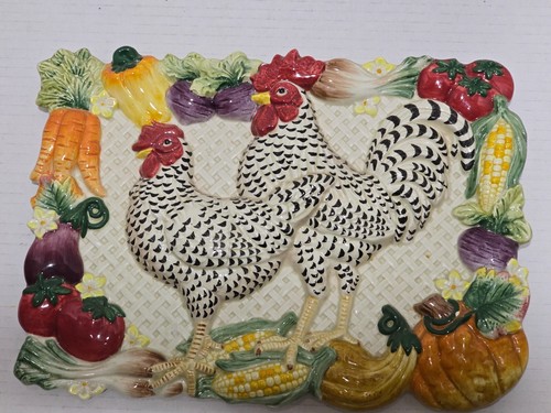 FRIZ & FLOYD KLASSISCHE 3D HUHN HAHN WANDRELIEF 12X9" - Bild 2 von 6