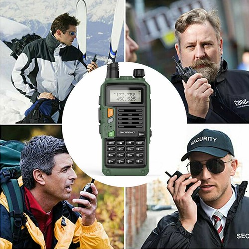 BAOFENG TRI-BAND VHF UHF TWO WAY WALKIE TALKIE HAND-HELD RADIO 10W 2800MAH 5LOVE - Zdjęcie 8 z 10