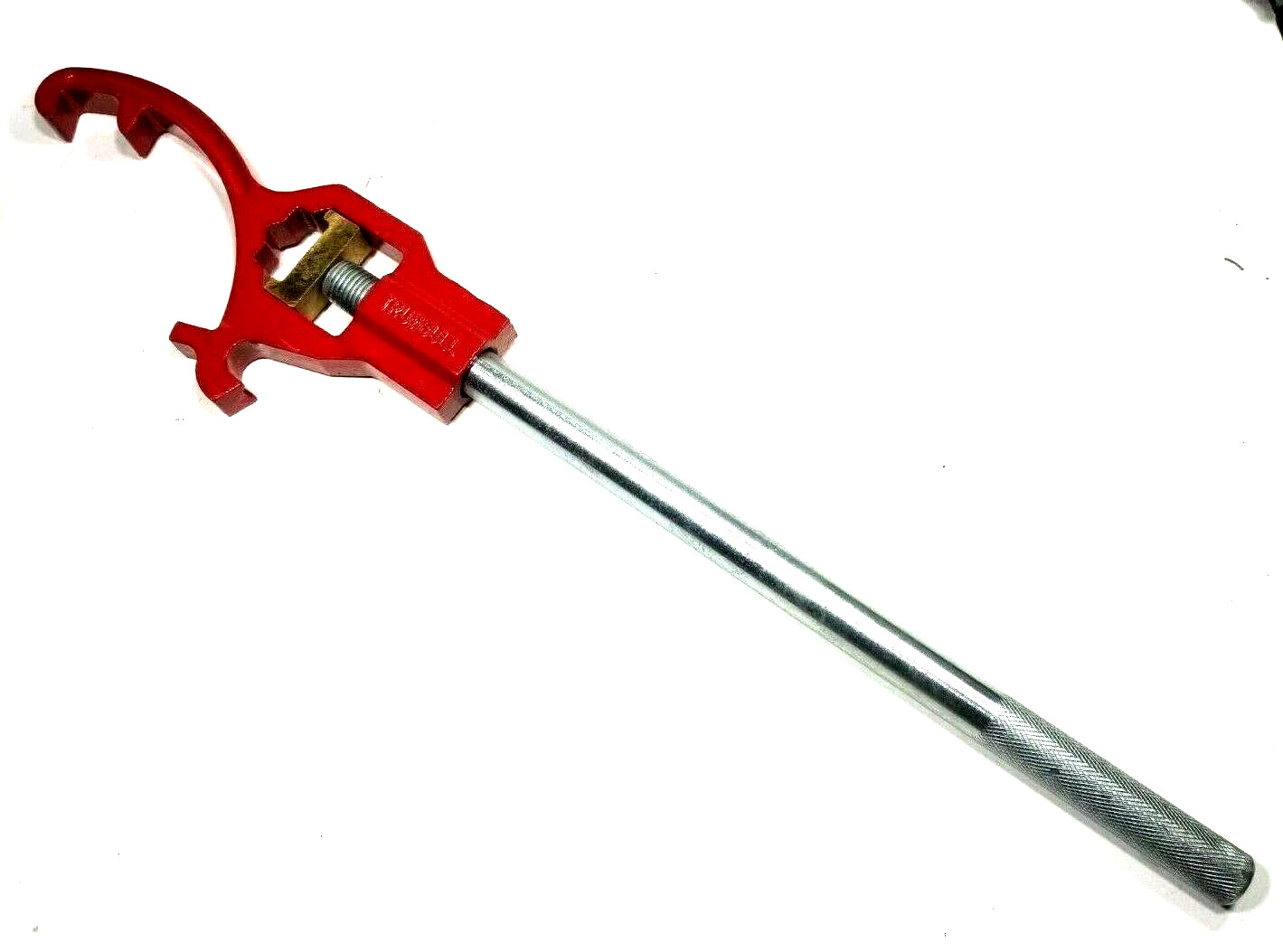 Adjustable Storz Fire Hydrant Wrench, 4", 5" Storz and regular fittings