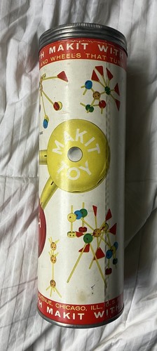 Schylling MKT Super Makit Vintage Wood Construction Toy *Container Tube Only* - Picture 2 of 6