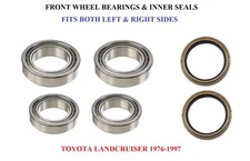 Front Wheel Bearings & Seals Set For Toyota Landcruiser  1976-1997