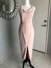 Brand New Wedding/ Ball/ Prom Dress cross back Split in Blush Pink Size 8 Small