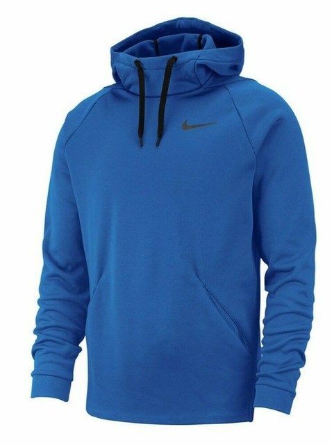 Nike Therma Men's Royal Blue Training Fleece Lined Pullover Hoodie | eBay