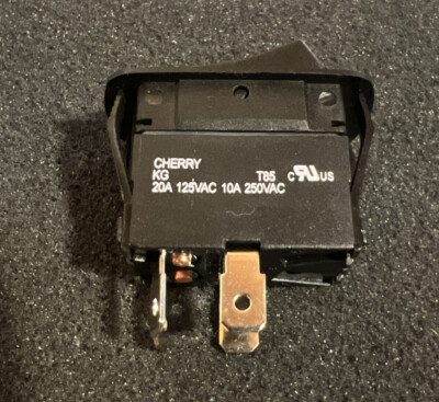 CHERRY ROCKER SWITCH, 20A, BLACK | eBay