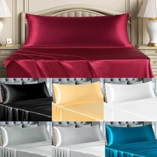 1 PC Satin Pillowcases Soft Body Pillow Cover with Envelop