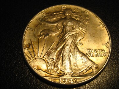 1941-P 90% Silver Walking Liberty Half Dollar Uncirculated ^^^^^