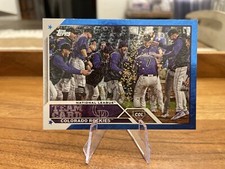 2023 Series 1 Base Blue Foil #93 Colorado Rockies /999!! 🔥🔥🔥