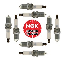 Pack of 8 Spark Plugs NGK OEM Platinum PFR6WT for Audi A6 A8 Quattro S6 S8 Q7