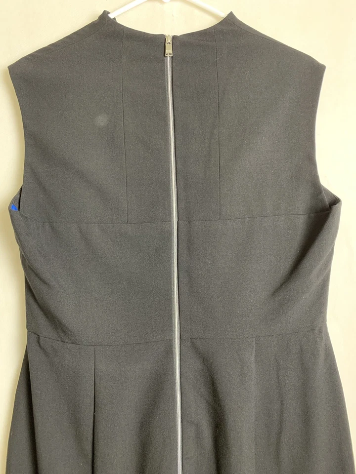 Женские Marc Нью-Йорк черный SL оболочка квадратный вырез платье размер 12 EUC 7653 - Изображение 3 из 4