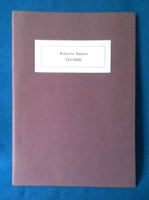 Roberto Sanesi, Techne. Exlibris 1983. Gedicht, 150 nummerierte Exemplare. Sehr gut