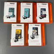LOT OF 5 - Random Portable Playaway Audiobook...