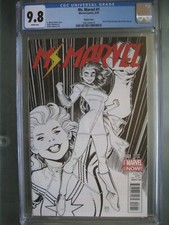Ms. Marvel #1 Sketch Cover CGC 9.8 WP 2014 Kamala Khan becomes new Ms. Marvel