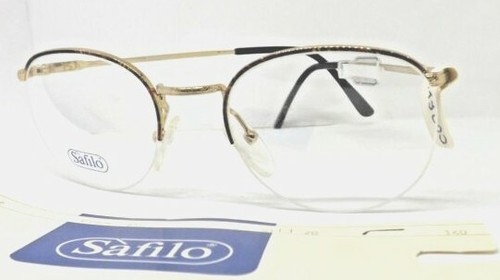 SAFILO montatura per occhiali da vista uomo metallo donna rotondi metallo  italia | eBay