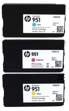 HP 951 Cyan, Magenta, Yellow 3 Pack Combo Ink Cartridge
