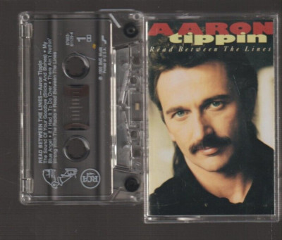 Read Between the Lines by Aaron Tippin (Cassette, Mar-1992, RCA) Used