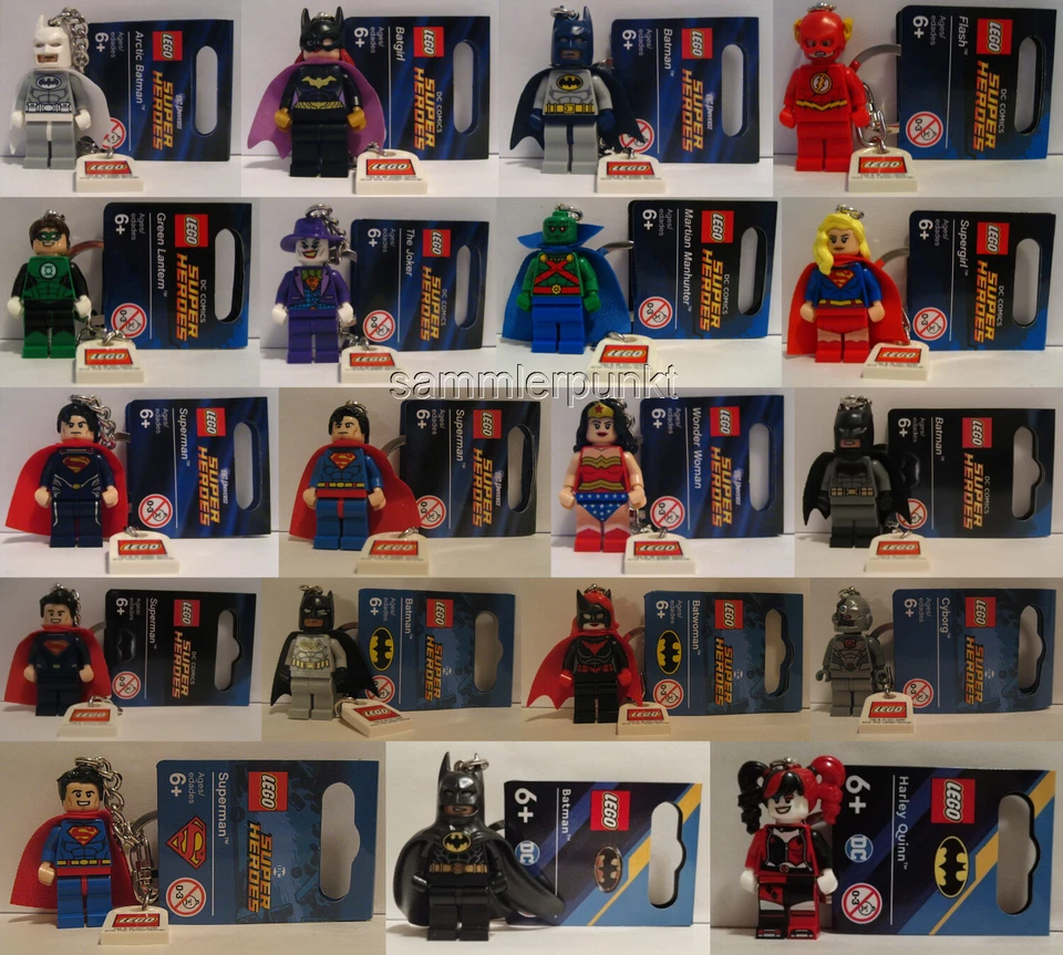1 LEGO® SUPER HEROES (DC) SCHLÜSSELANHÄNGER Ihrer Wahl