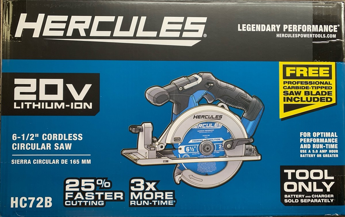 Circular Saw Cordless Power Tool Set Harbor Freight Bauer 20v