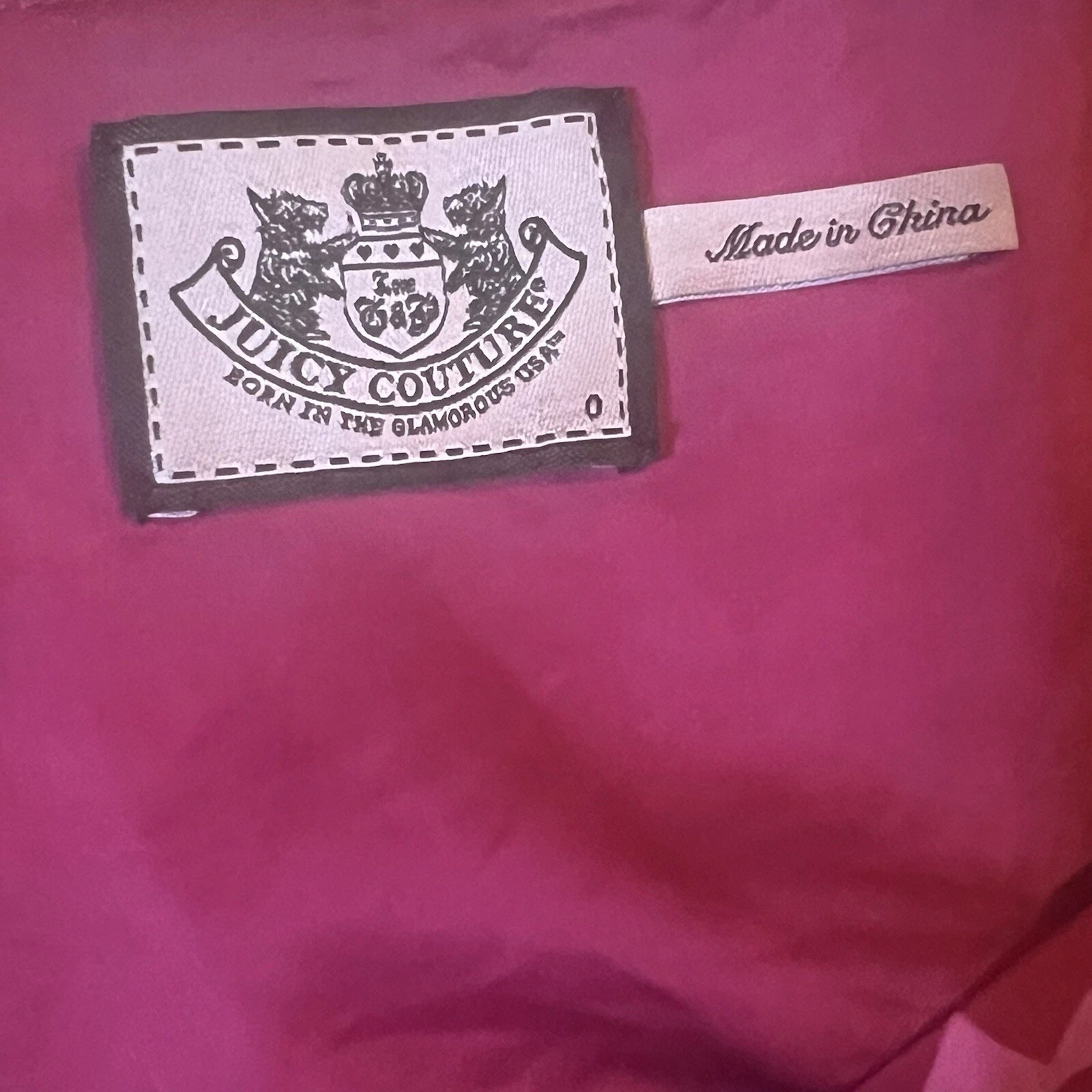 Juicy Couture Seta Donna Cuori Rosso Rosa San Valentino Scollo V Increspato Tg 0 Coquette