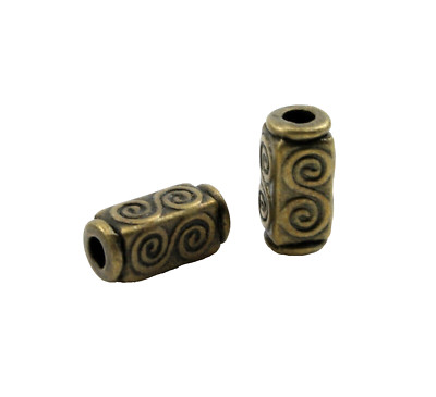 10 Metallperlen bronze Ø 4,5 mm armband herstellen Wikinger Vikings