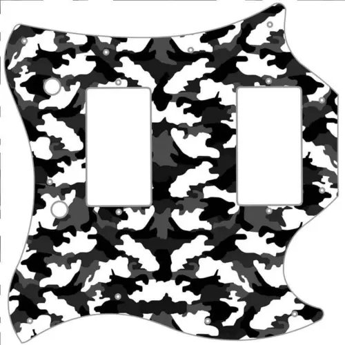 SG Standard Pickguard Custom Gibson Graphic Guitar Pick Guard Camouflage Winter