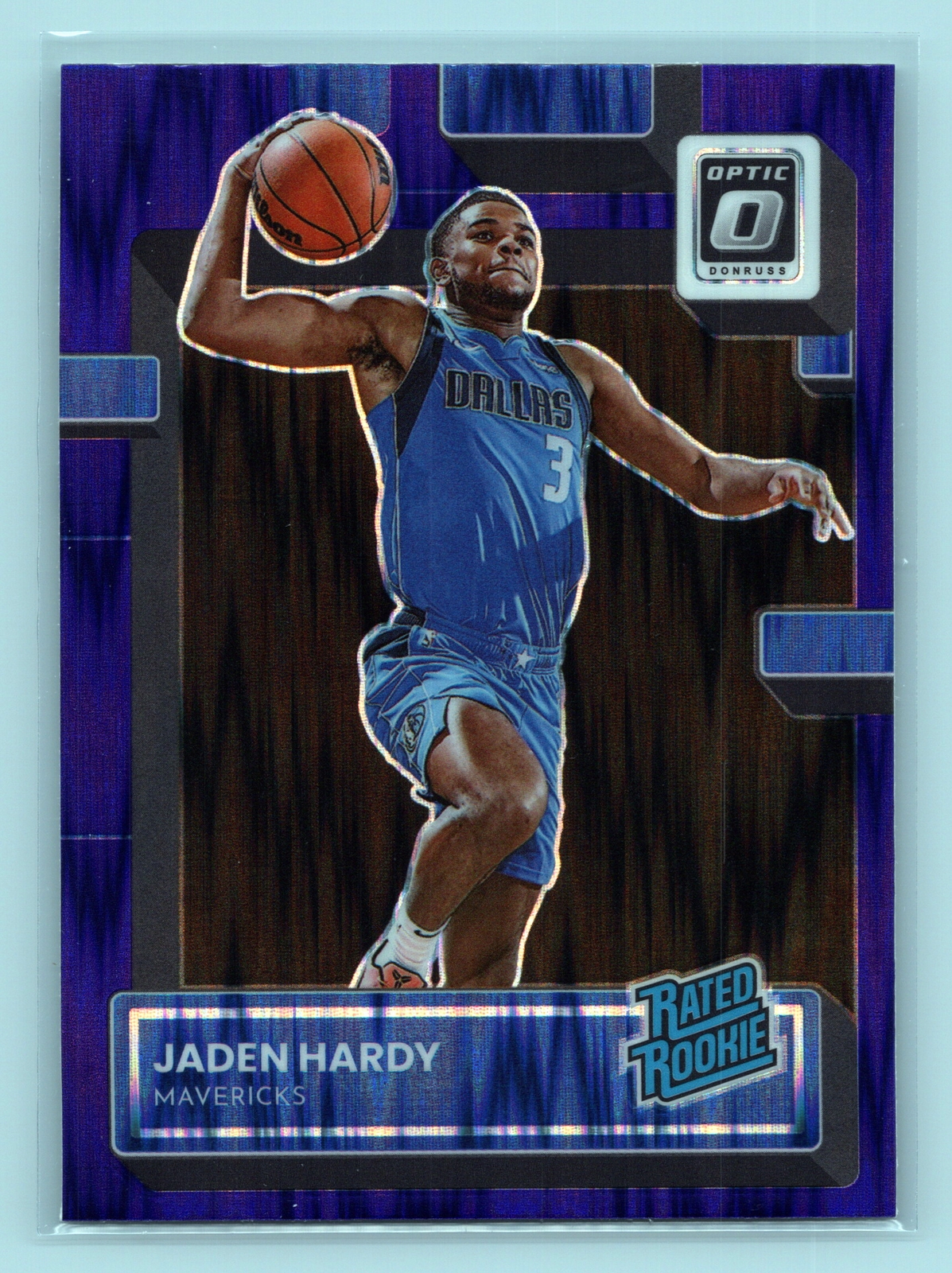 2022-23 Donruss Optic #248 Jaden Hardy Purple Shock