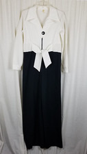 Vintage StyleTrix One Piece 70s Polyester Jumpsuit Catsuit Romper Womens 15 16
