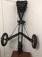 Sun Mountain Speed Cart V1 Black Push Pull Golf Collapsible 3 Wheel with Clamp