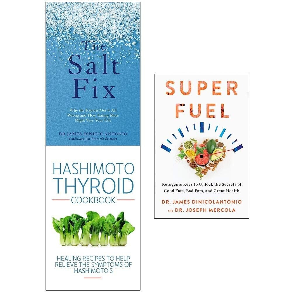 Superfuel, The Salt Fix & Hashimoto Thyroid, Healthy Eating 3 Books Set PB NEW