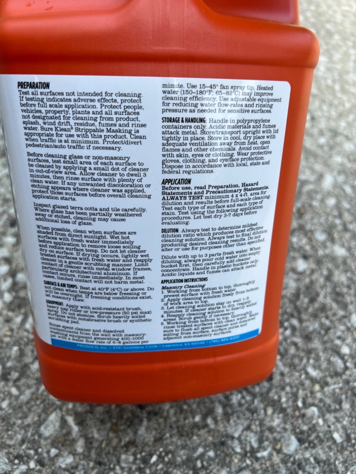 Prosoco Sure Klean® ReVeal masonry and glass cleaner stubborn stain