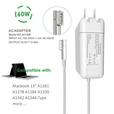 60W AC Charger Adapter For 13.3'' MacBook 13'' MacBook Pro 2006-2012 L-tip Mags1