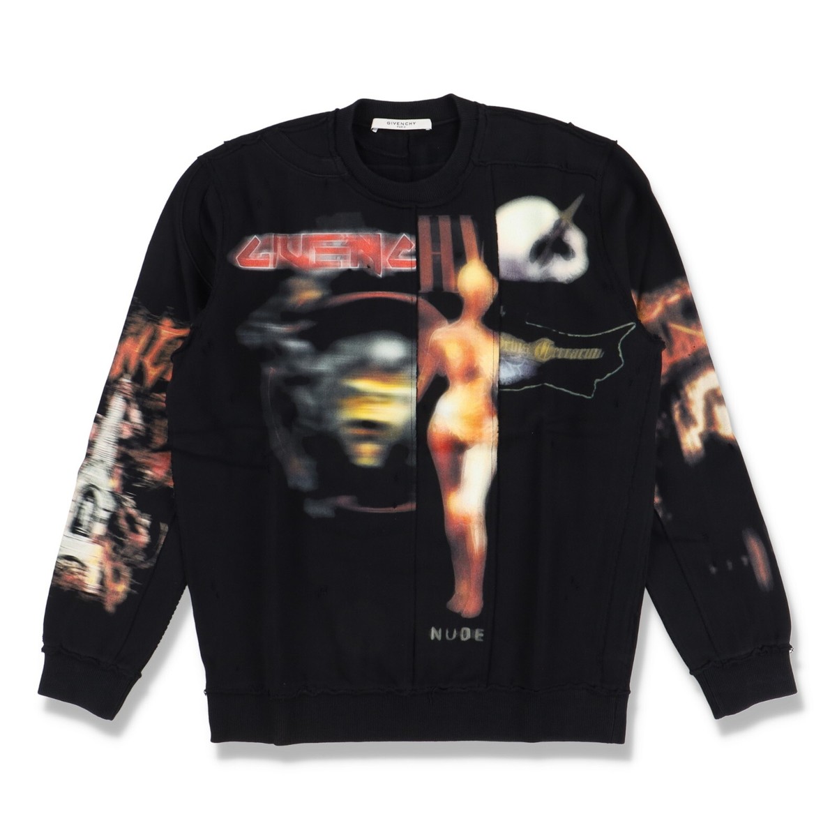 Printed Sweatshirt Givenchy Distressed Sweater Sweater Givenchy