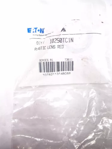 EATON CUTLER HAMMER 10250TC1N PUSH BUTTON LENS PLASTIC RED 30.5mm