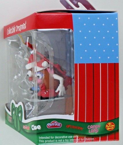 Hasbro Christmas Ornament MR. & MRS. POTATO HEAD Ski Basic Fun Retired NIB 2005 - Picture 7 of 8