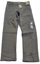 Levi's Jeans Women's Size 12 31x28 Charcoal Gray Wedgie Straight Leg Cropped