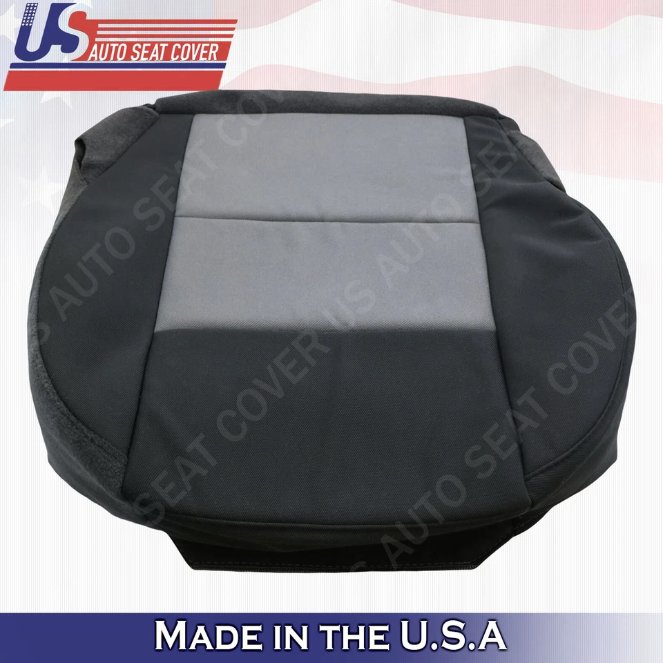 Cubierta de asiento de tela inferior del conductor Ford Ranger XLT 2003 a 2011 2 tonos negro-gris Foto 4 de 4