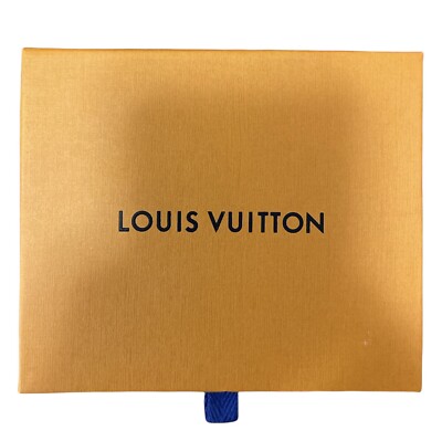 Authentic Louis Vuitton Orange Gift Box 7.5x7.5x1.25 W/Ribbon