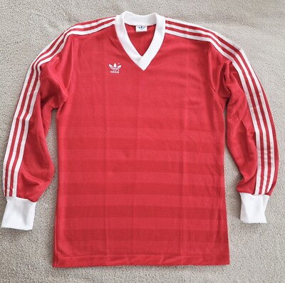  Adidas classic soccer shirt  ADIDAS VENTEX VINTAGE nylon Trefoil oldschool 80