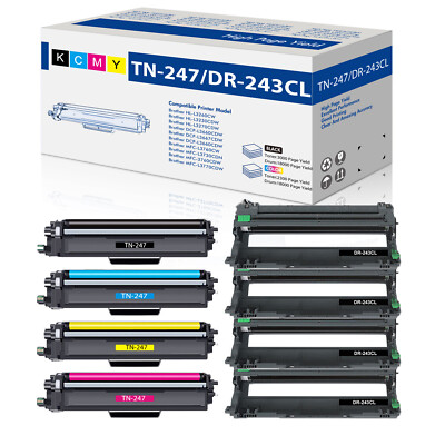 XXL Toner/Trommel compatible with Brother TN-243CMYK TN247 DCP-L3550 HL-L3230