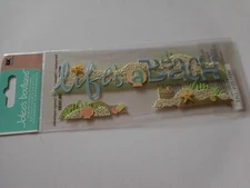 Scrapbooking Crafts Jolee's Stickers Life's A Beach Title Sand Castle Sea Shell
