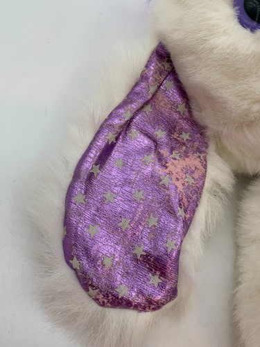 Vintage 1992 Applause Magic Glow Friends White Purple Puppy Dog Plush Collar - Picture 6 of 16