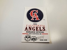 RS20 California Angels 1994 MLB Baseball Pocket Schedule in Spanish - KALI/Bud