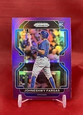 2022 Panini Prizm Johneshwy Fargas Purple Prizm Rookie RC Cubs #144 Tier II