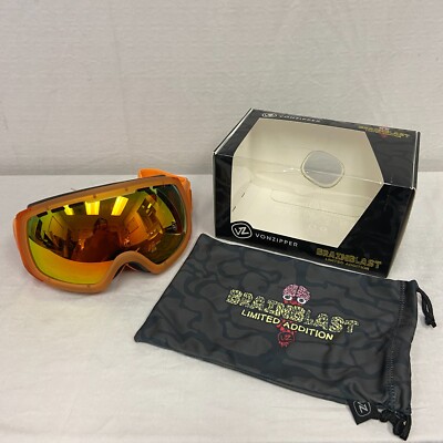 VonZipper Brainblast Feenom Goggle Brainblast Tangerine w/ Fire Chrome Lens