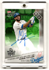 2017 Topps Now #816A Chris Taylor (World Series Lead-off HR' Auto) 58/199 Dodger