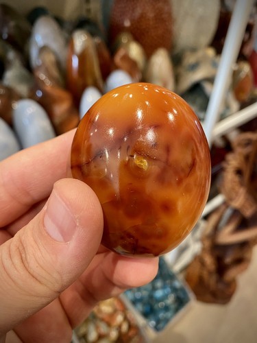 Carnelian Crystal Stone Healing Crystals Yoga Reiki Meditation Rock 3x2" ZENDA - Picture 2 of 12