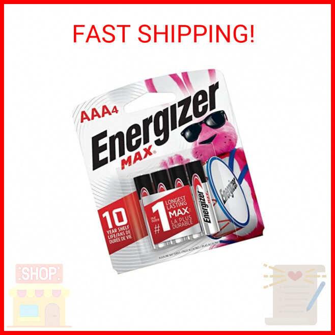 Energizer AAA Batteries, Max Triple A Alkaline, 4 Count-image