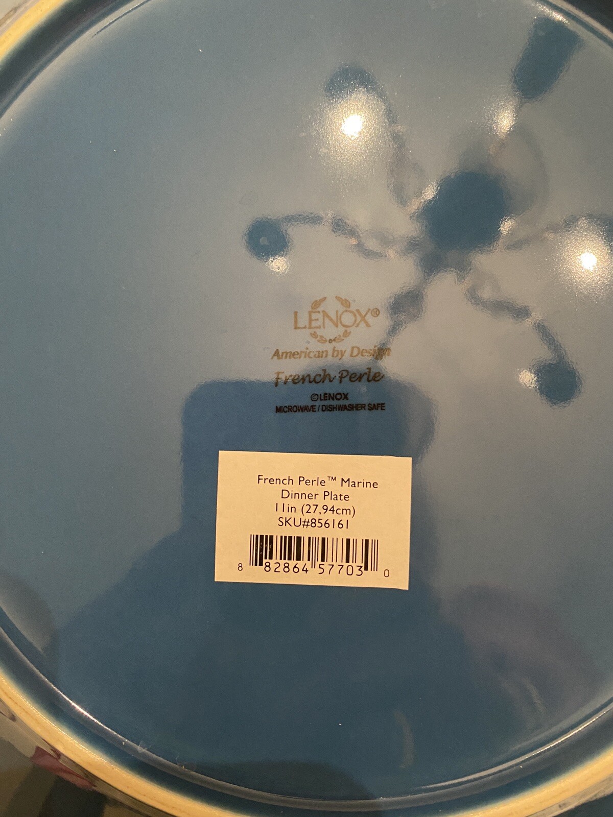 Lenox French Perle Marine Blue 4 Piece Place Setting