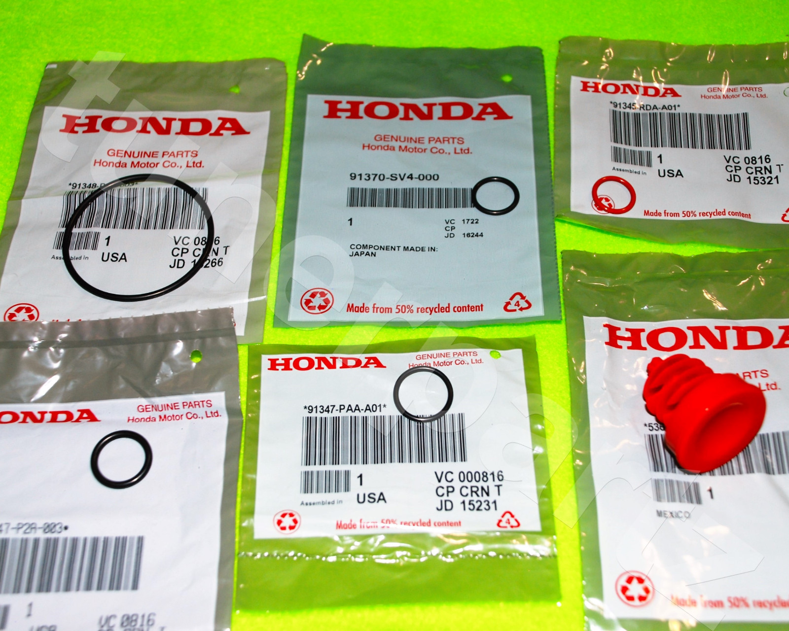 BRAND NEW OEM ACURA HONDA Power Steering Pump ORING SEALS RESEAL KIT 6PC eBay